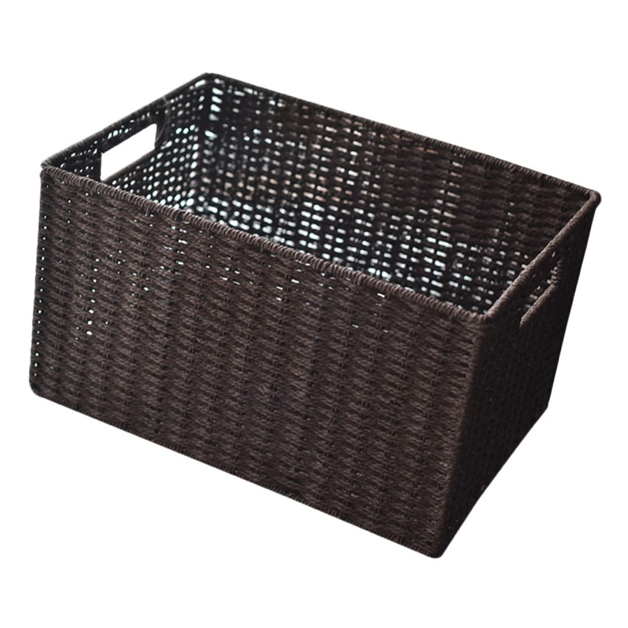 Panier de rangement tressé et organiseur décoratif multi-usage
