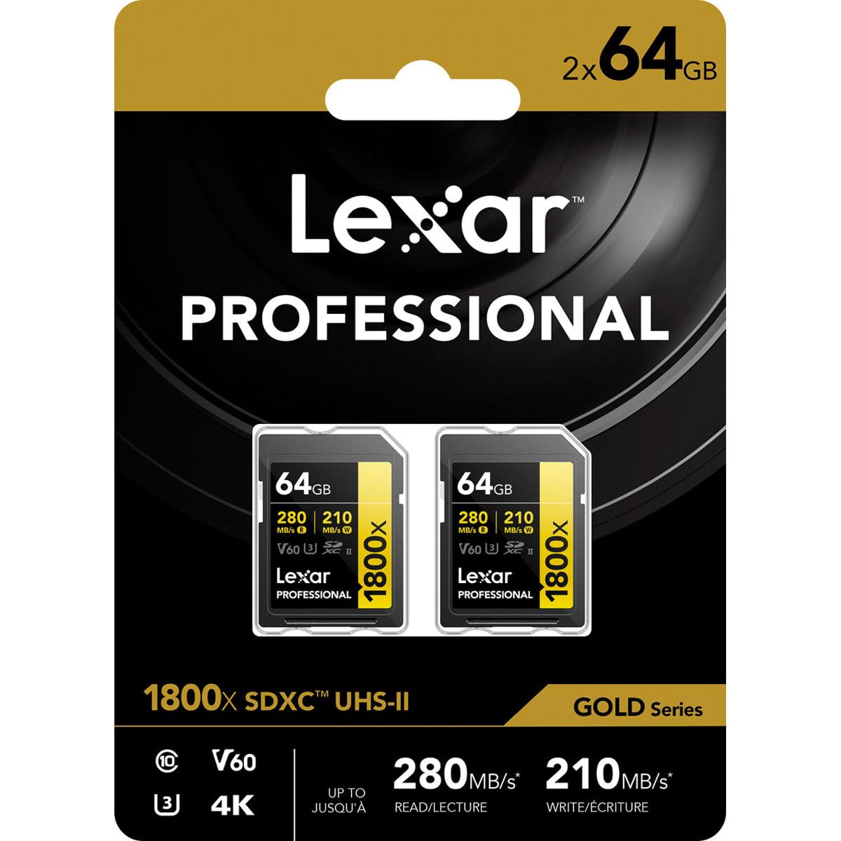 Amazon.com : Lexar GOLD Series Professional 1800x 64GB UHS-II SDXC