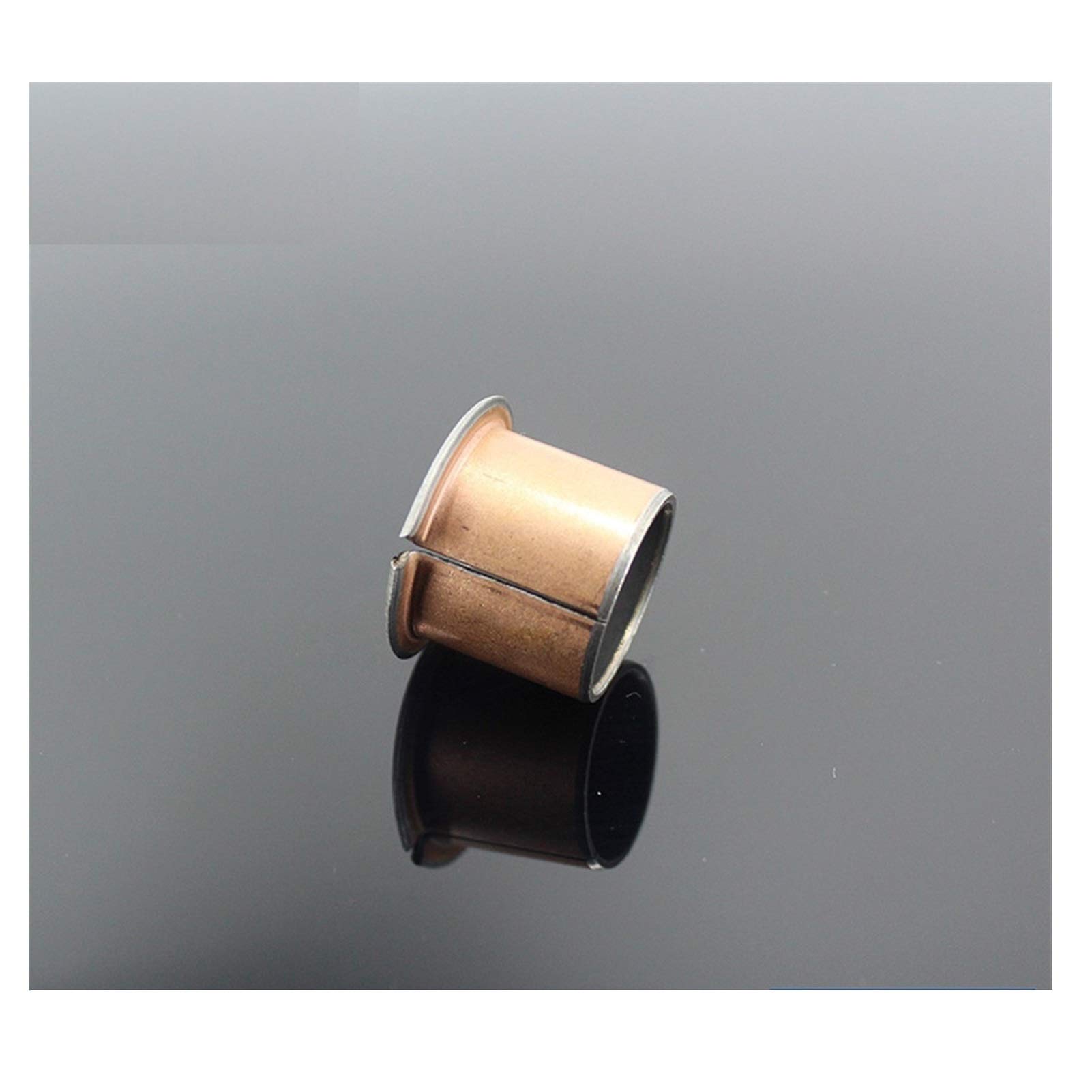 TMP1105 Flange Ball Bearings SF1-F Oilless Flanged Bushing Bearing SF1-F50300 SF1-F30200 SF1-F30215 SF1-F30250 SF1 Self Composite Flange Bearings 2Pcs (Color : Metallic, Size : SF1 F30215)