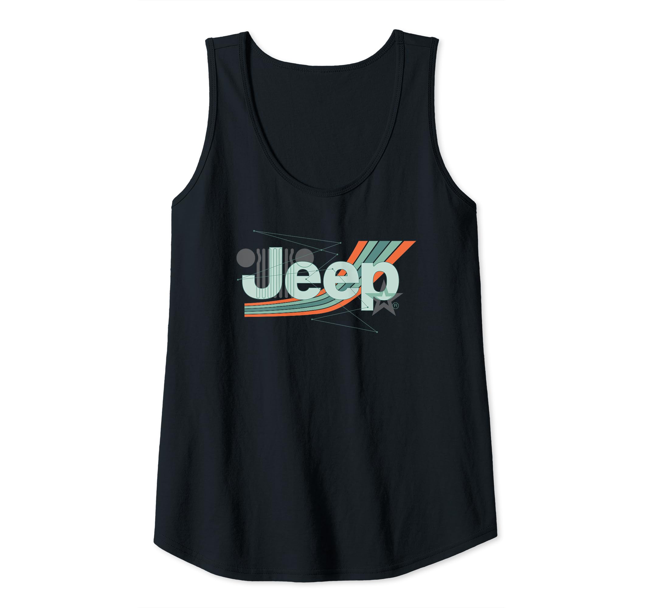 Jeep Painted Angles Design Tank Top