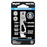 MOCA 10-in-1 Keychain Multitool (Stainless) | EDC Multi Tool: Pry Bar, Bottle Opener, Screwdriver, Box Opener, Cord Cutter & More | TSA Key Tool | EDC Gear | For Key Organizer & Key Chain