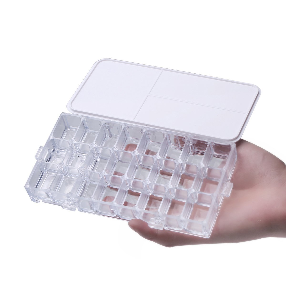 Buy MEEDEN Paint Palette Box with Lid, 24 Deep Wells Airtight Container