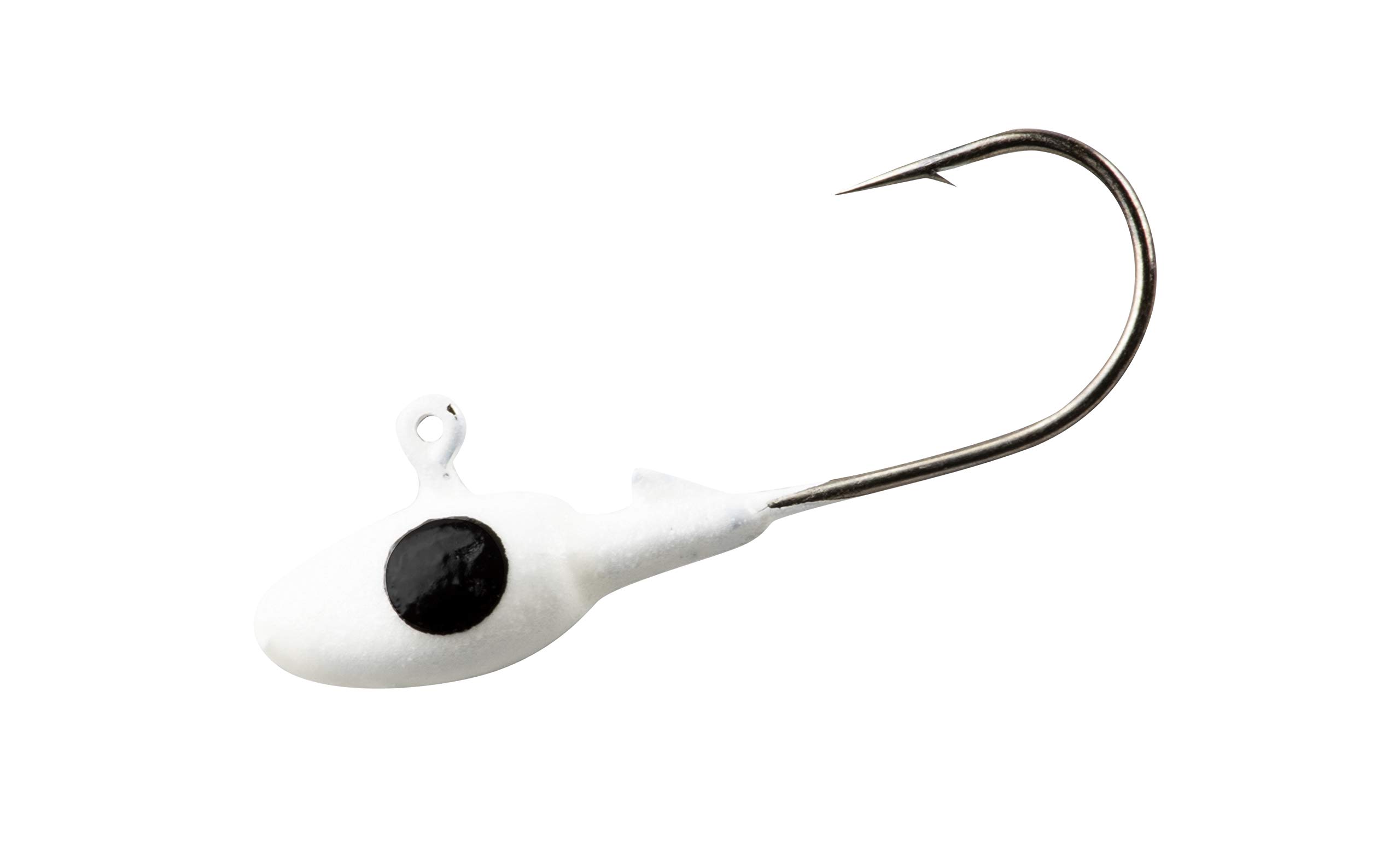 Crappie Pro Mo' Glo Glow In The Dark Jig Heads For Soft Plastic Crappie Fishing Baits, Accessories For Freshwater Fishing, Pack Of 10, Chartreuse Glo, 1/24 Oz