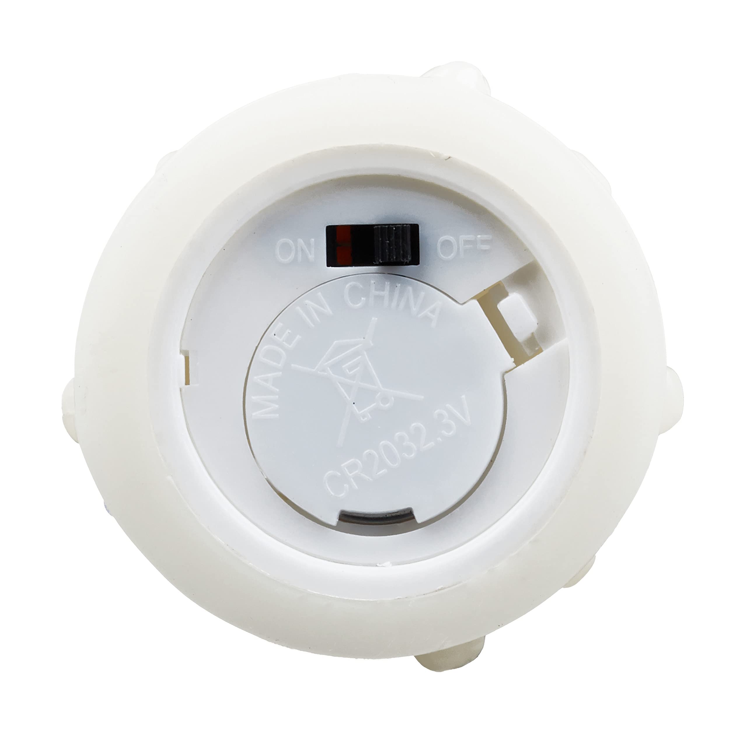 Relaxdays Set de 12 Velas Led, Eléctricas, A Pilas, Navidad, Decoración, Luz Centelleante, Sin Llama, Cera, Ø 5 cm, Crema | velas eléctricas parpadeando, batería, diámetro 5 cm
