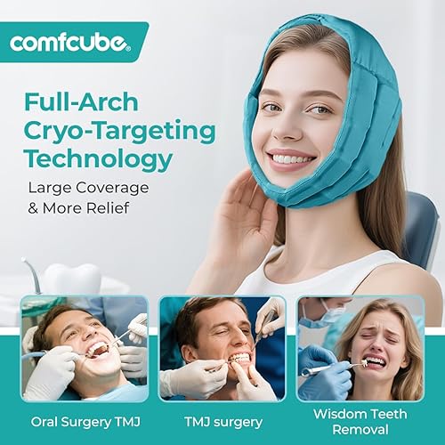 Miniatura 3 de Paquete de hielo facial para muelas del juicio, terapia de frío de larga duración, 2 horas de duración, envoltura flexible para la cabeza para