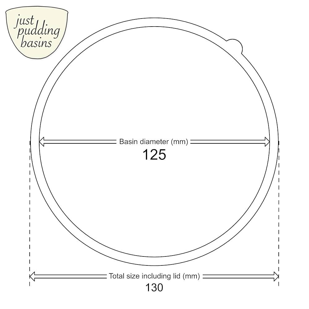 Just Pudding Basins Pastel Colours Green 1 Pint Basin And Clear Lid Pack Of 6 Plastic Pudding Steaming Bowls