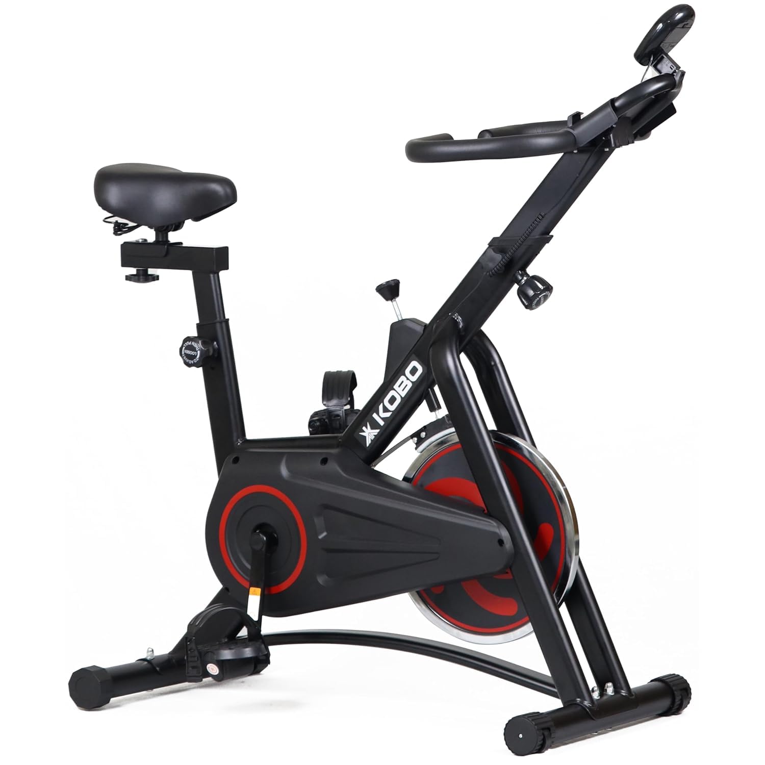 Kobo Spin Fitness Bike with 6 Kg Flywheel, Adjustable Resistance for Fitness at Home Workouts (Max Weight Capacity: 100 kg) (IMPORTED)-image-32