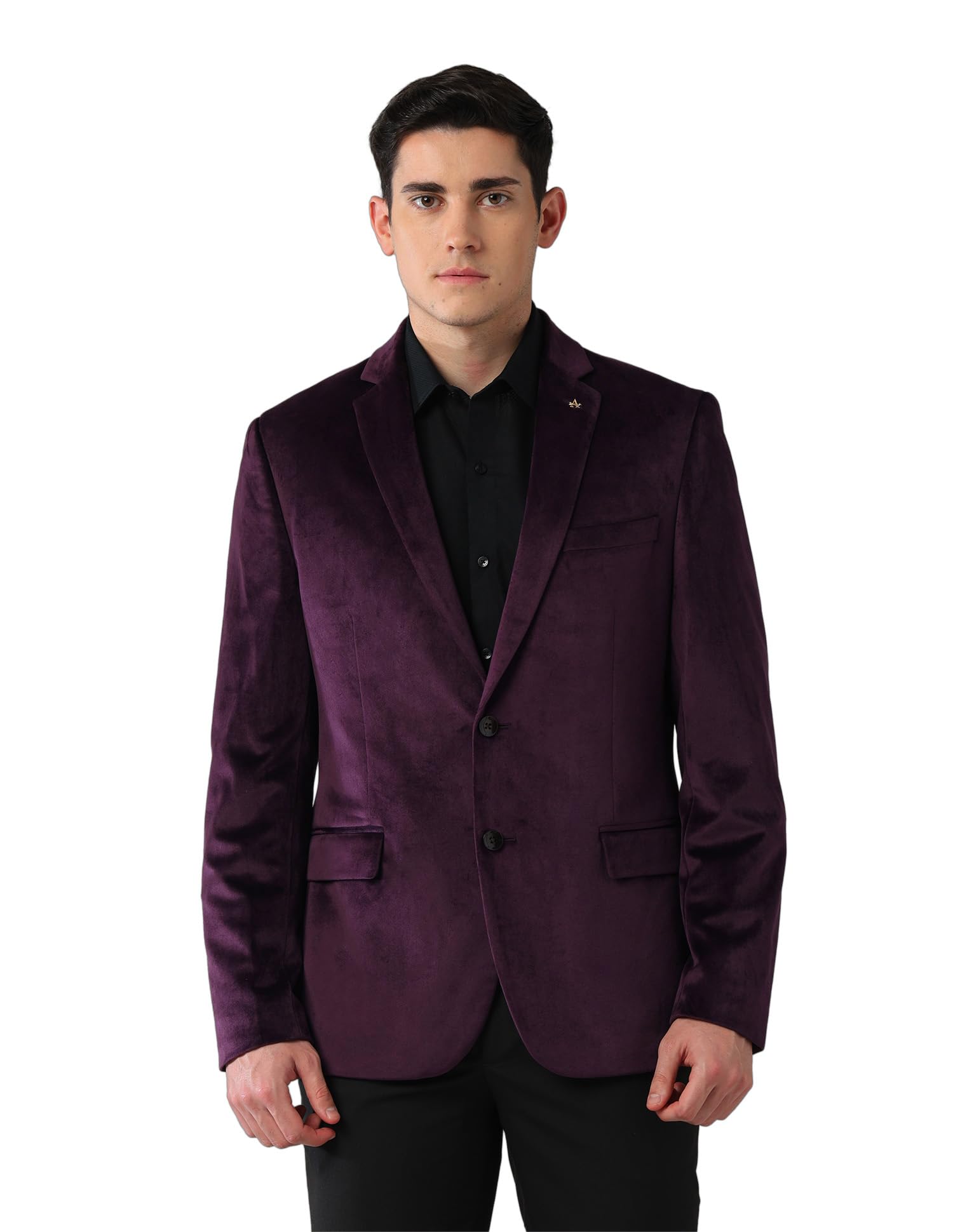 arrow Men's Solid Body Tailored Regular Fit Blazer-picture-31