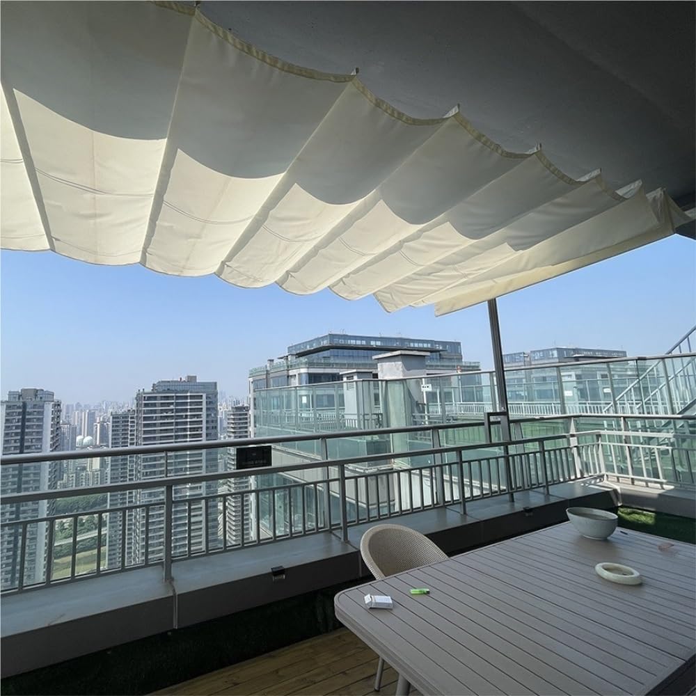 Kit de piscina inflable retráctil de Estados Unidos, 1 x 6 m, ideal para patio, eventos en el patio, protección solar, fácil instalación y almacenamiento, perfecto para diversión familiar y reuniones