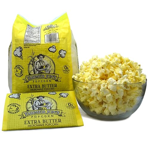 Farmer Jon's Palomitas de maíz, sabor extra a mantequilla, bolsas de 3.5 onzas