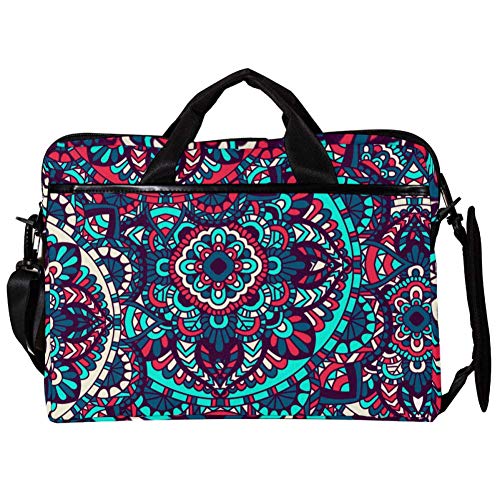 Bolso bandolera para portátil de 14 a 15,4 pulgadas con diseño de mandala místico