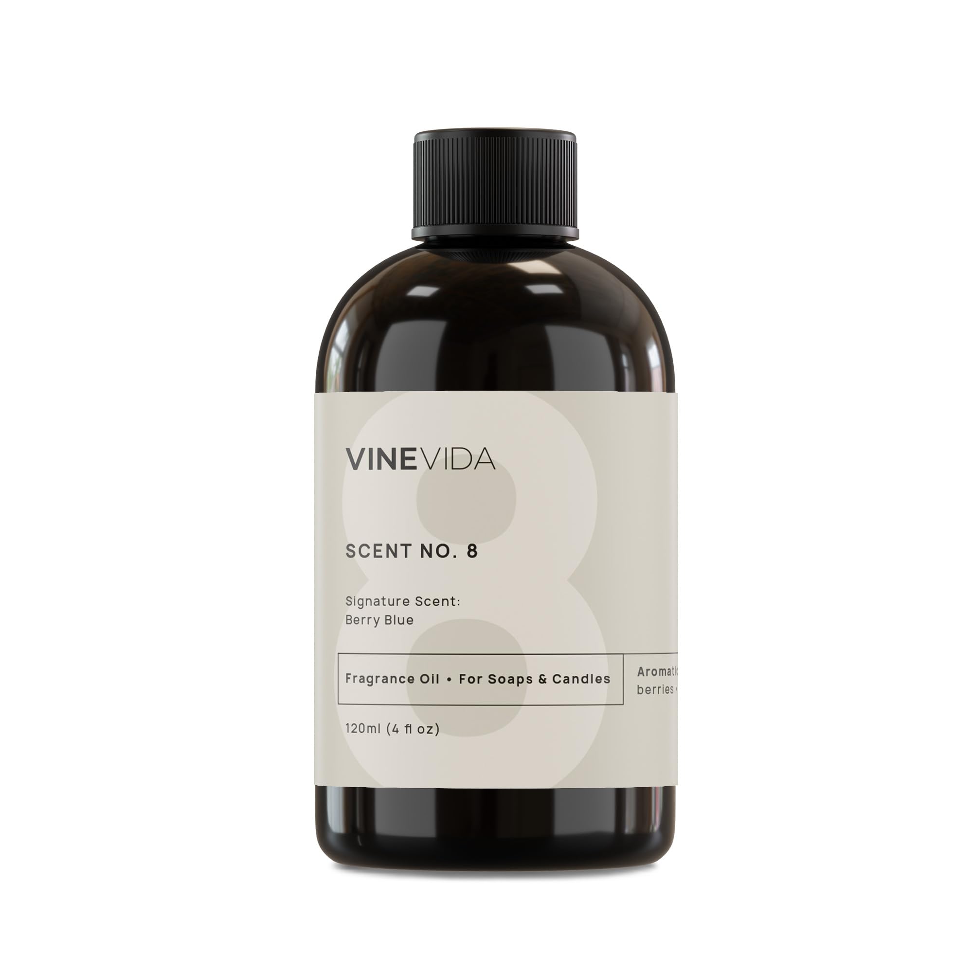 Aceite aromático VINEVIDA de 4 oz con aroma a baya azul para hacer velas. Aromas para hacer velas. Hecho en EE. UU. Aromas de aceite para velas. Aromas para hacer jabón.