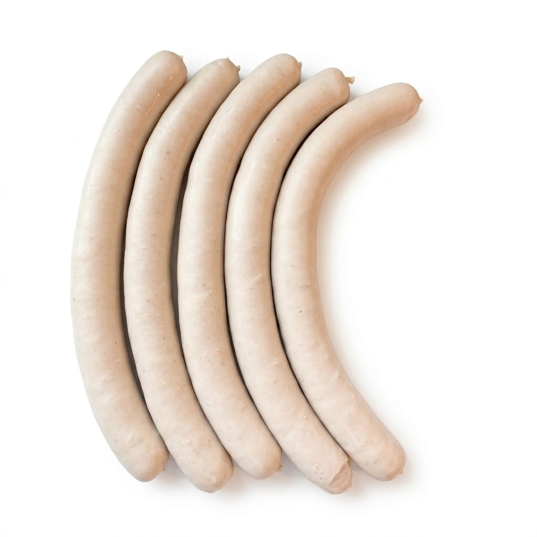 Schüßlers Kulmbacher Bratwurst 250g (5 Stück) | Original Oberfränkische Spezialität | Handgemacht nach Traditionsrezept | Mit Zitrone und Macis | Schweinefleisch