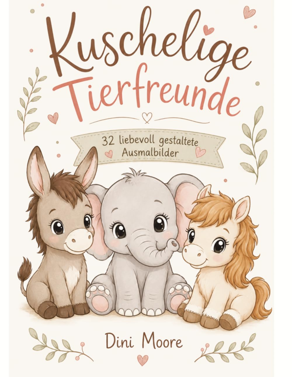 Kuschelige Tierfreunde: Malbuch mit niedlichen Tieren zum ausmalen