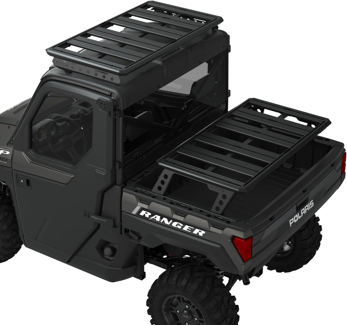 Polaris Off Road Rhino-Rack Rear Bed & 3-Seat Roof Rack - 2889236