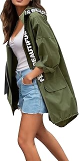 Raincoat Women Camping Hiking Solid Color Trendy Plain Sports Autumn Winter Fashion Rainwear Lightweight Raincoat Women Casual Drawstring Trendy Plain Zip Up Quick Dry Hooded Jacket Windbreaker