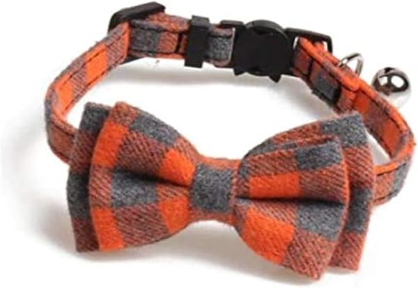 Bowtie Cat Collars with Bell | Safe Quick Release Breakaway Buckle | ZACAL Cat Collars (Green and Navy Blue) - 5