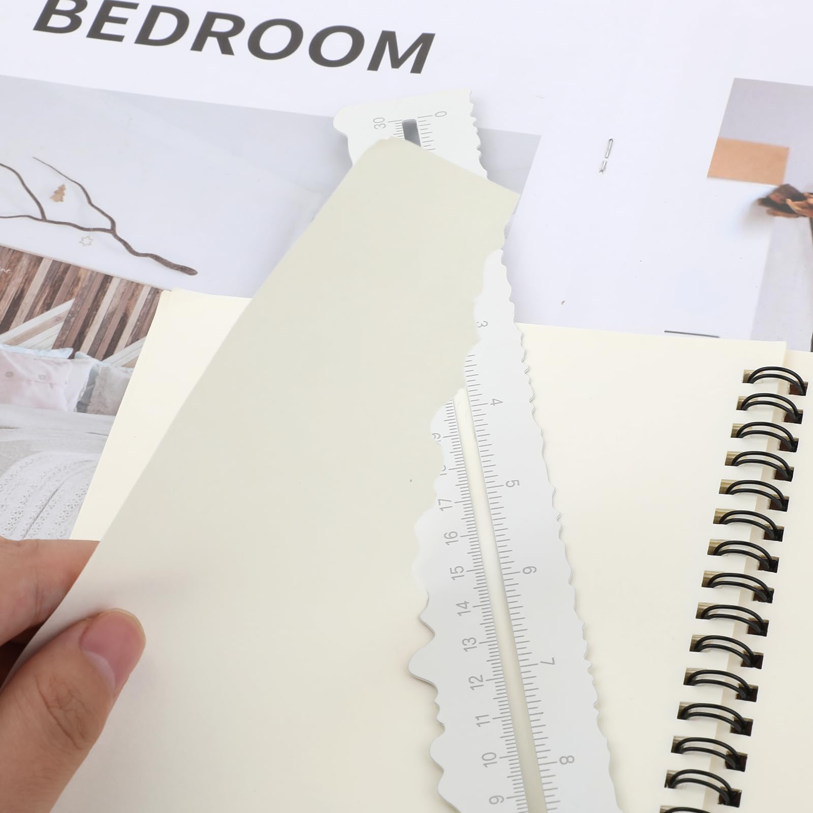 Irregular Edge Ruler DREMISI 2-Pack S 8.4 Inches | Deckle Paper Tearing ...