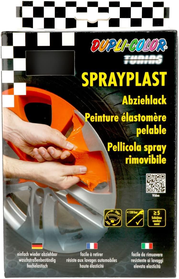 Dupli-Color 388118 DC sprayplast, 400 ml, czarny połysk