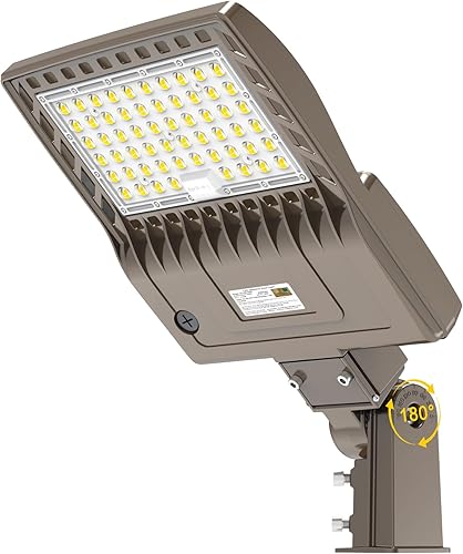 Luces LED de estacionamiento de 480 V 150 W 21000 LM LED Shoebox Pole Lights Fixture 400W HIDHPS Reemplazo 5000K IP65 AC 277-480V DLC UL Listado