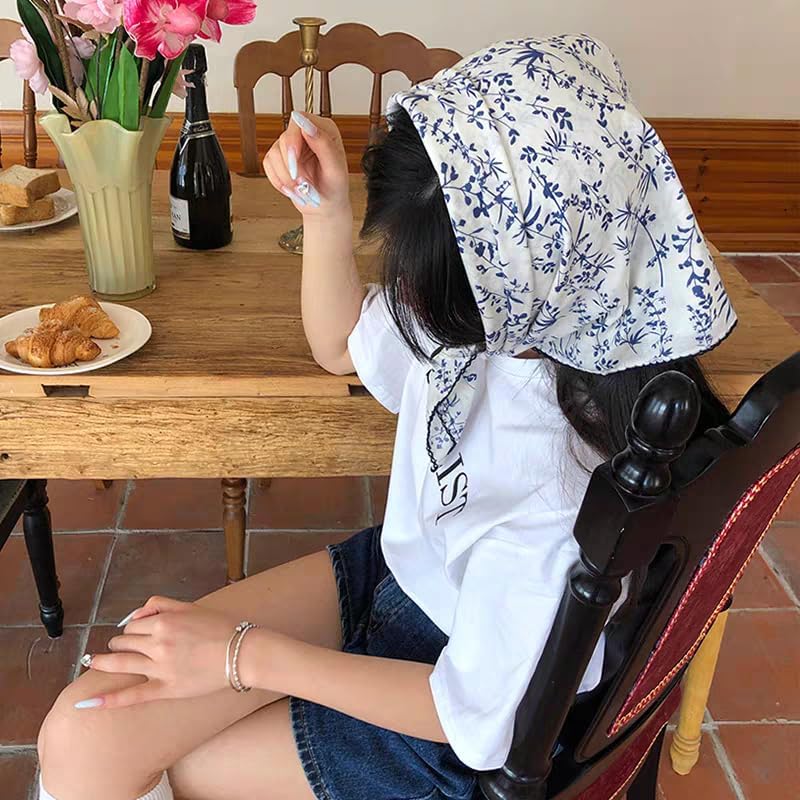 Large Cotton Bandana Headband, Head Wrap, Protective Coverage, Hair Neck Scarf for Women 28 x 28 inch - Image 6