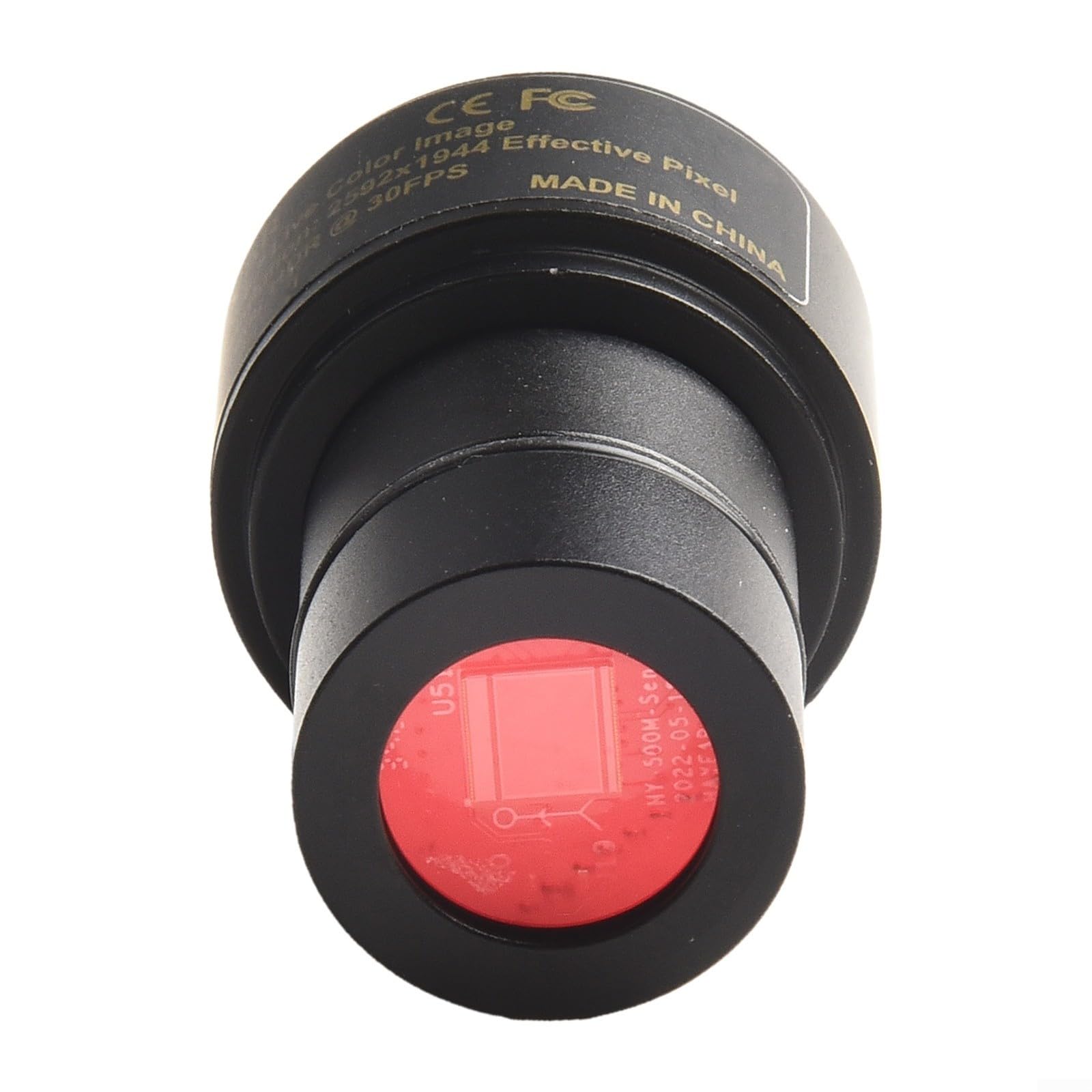 Fotocamera microscopio USB da 5 MP con adattatore C-Mount, oculare digitale industriale CMOS da 1/2,5 per riconoscimento del modello e visione della macchina, include 23,2 mm, 30 mm, 30,5 mm