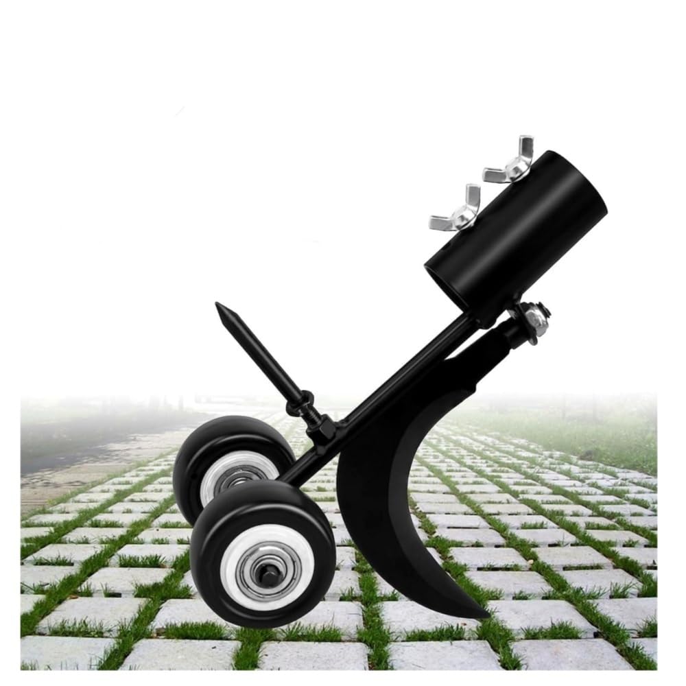 KOMUNJ Weed Remover, 2 in 1 Weed Remover with Wheels, Garden Weed Cutter for Paths, Driveways, Sidewalks, Patios