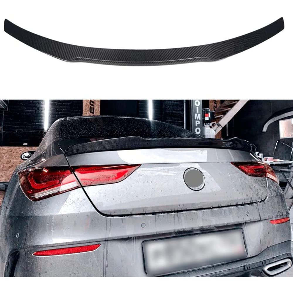 NATHY Car Trunk Rear Spoiler, for Mercedes Benz CLA Class C118 W118 Sedan 2019 2020 Roof Tail Window Top Rear Trunk Wing Accessories Auto Mods Accessories