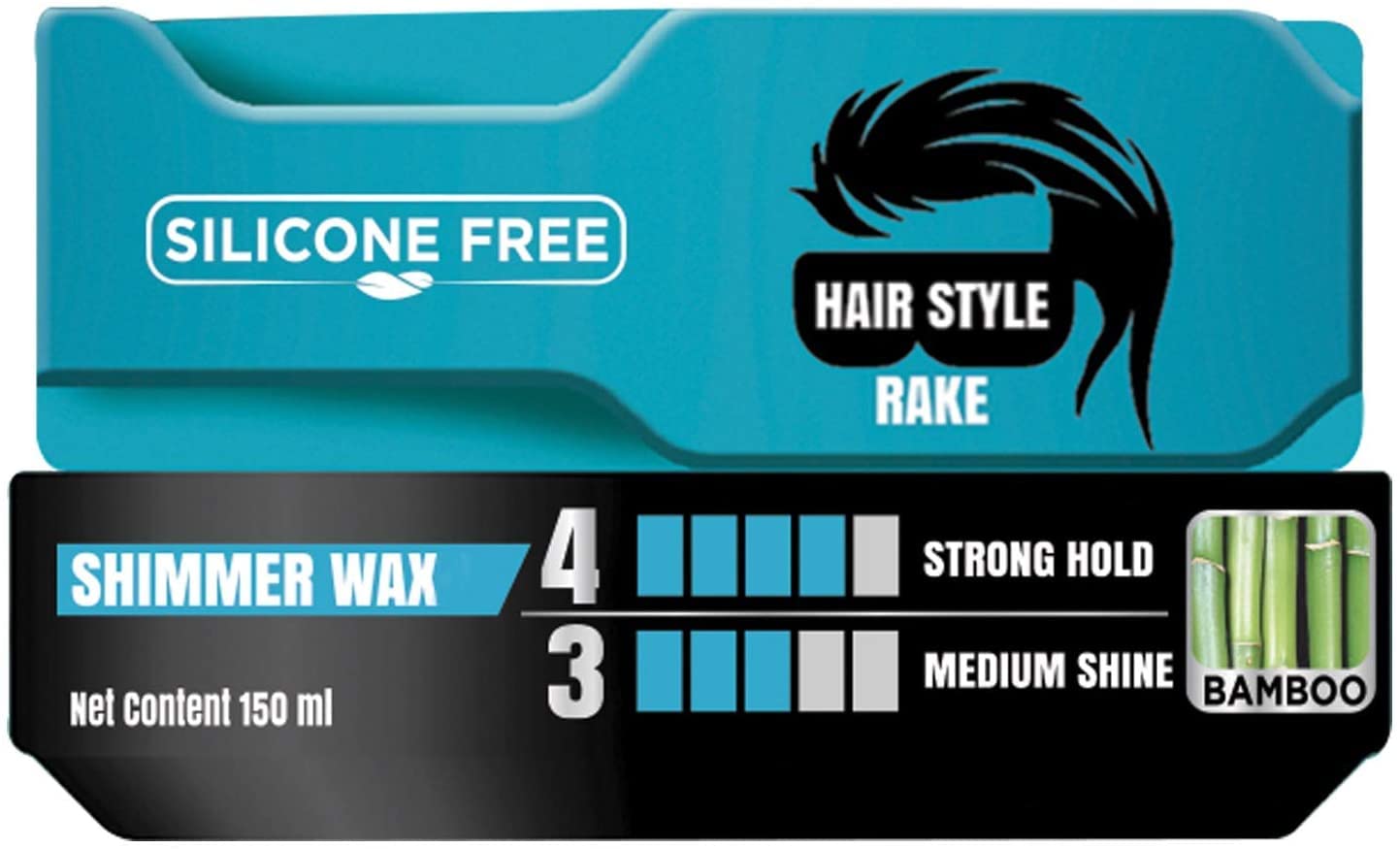 Vatika Naturals Strong Hold Medium Shine Shimmer Styling Wax | Natural Extracts of Bamboo | Hair Wax For Men - 150 ml