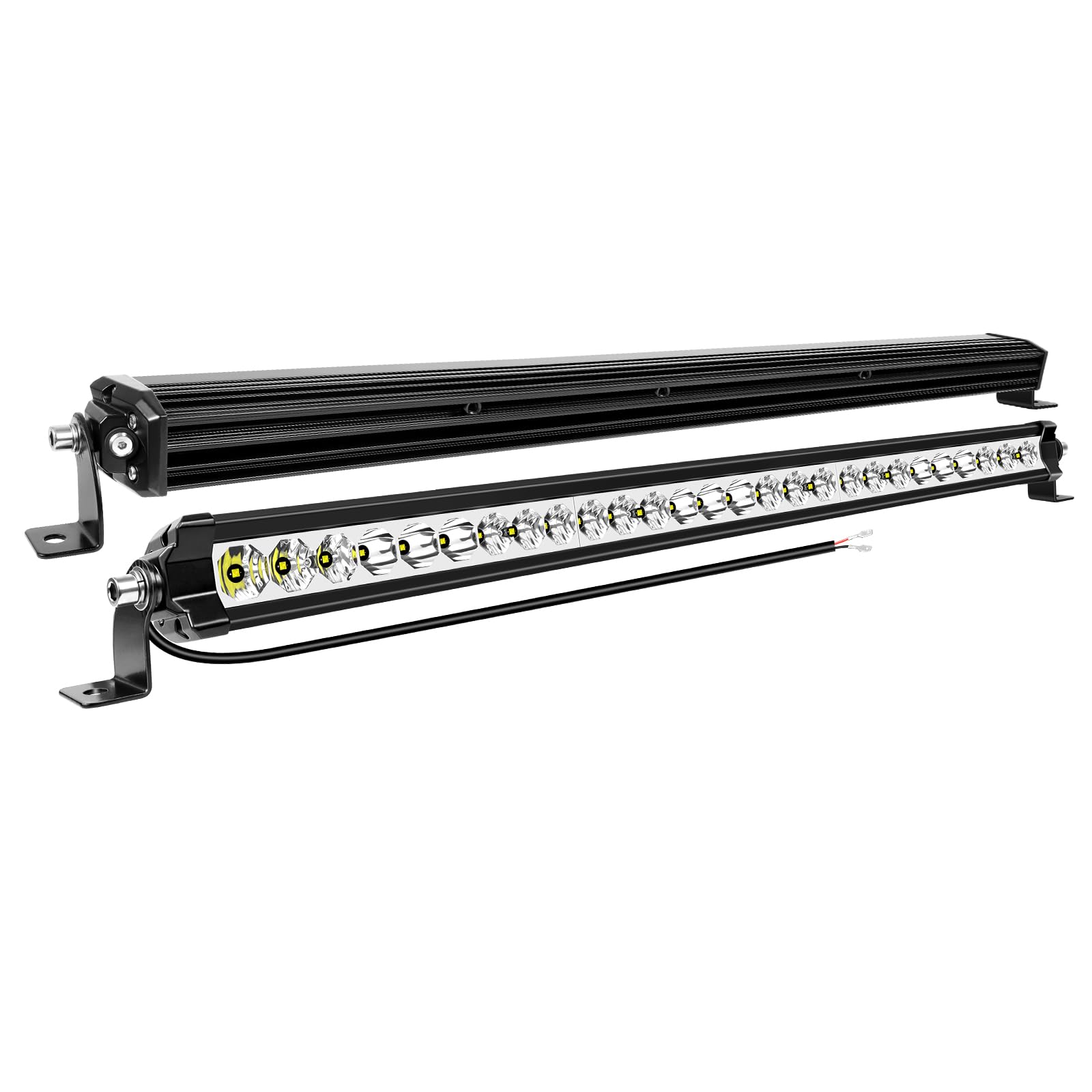 Willpower Listwa LED 29 cali, 74 cm, 90 W, 9000 lm, rampa LED, 12 V, 24 V, IP67, pojedynczy rząd, bary, światła przeciwmgielne, do 4 x 4, ciężarówka, ciągnik, łódź offroad, pojazd, 6000 K, biały