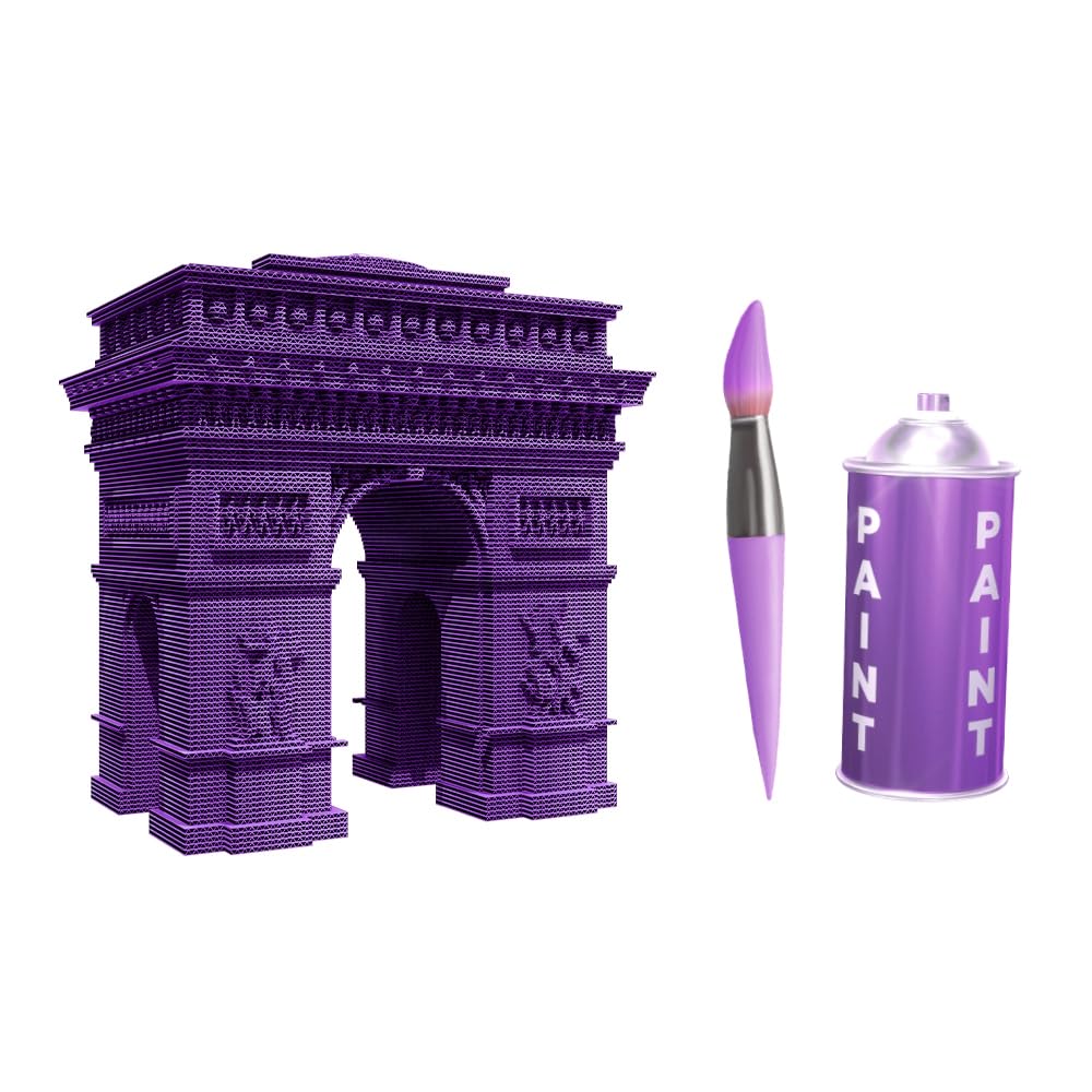 Triumphbogen Paris 3D-Puzzle aus Karton – Skulptur-Bausatz