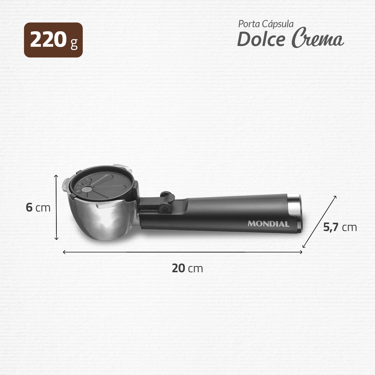 MONDIAL Porta filtro CPC-DG para Cafeteira Espresso Dolce Crema 20