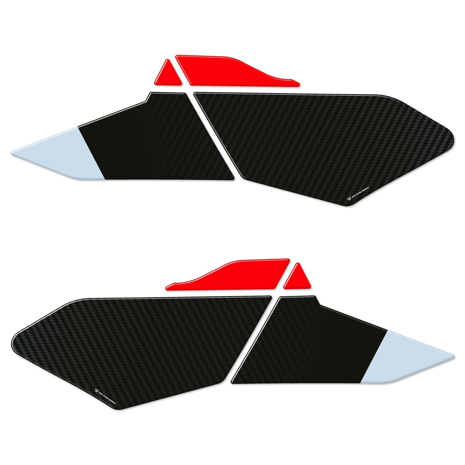 Resin Bike Adhesivos de Moto Compatibles con BMW R 1300 GS Trophy 2023-2026. Protección para Bastidor Central de Choques y Arañazos de Moto. Adhesivo 3D Resinado - Made in Italy