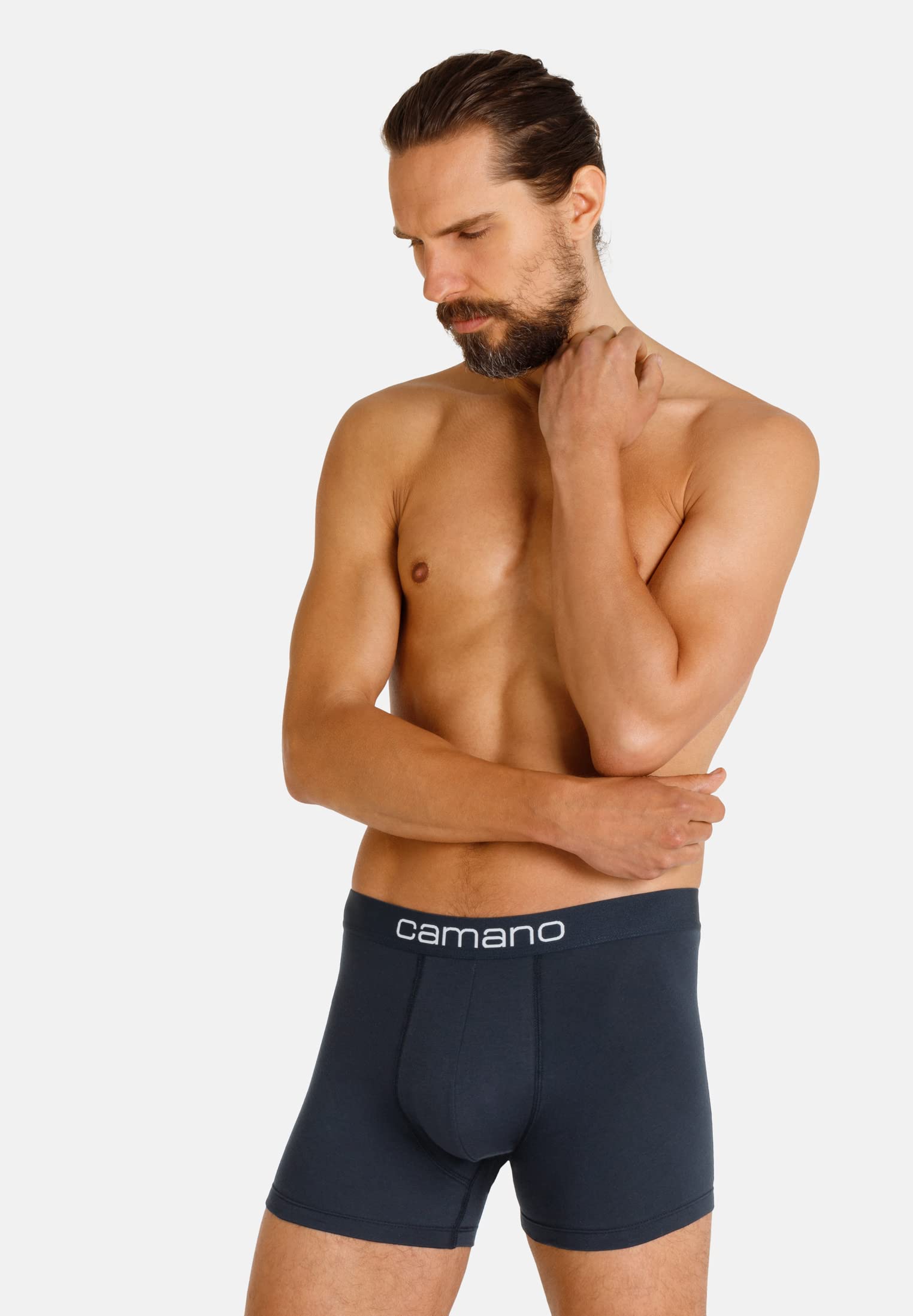 Camano Boxer da uomo Comfort con cotone sostenibile (BCI) in una pratica confezione da 6, Mix nero, XL