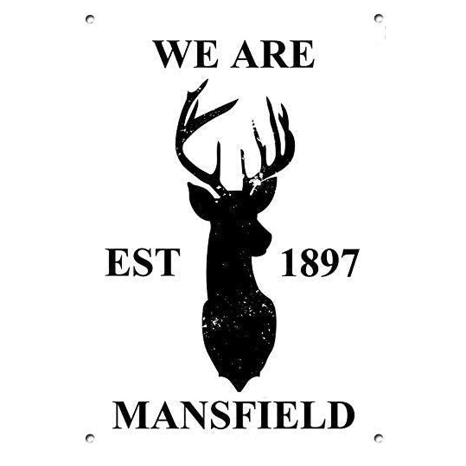 Biopracess We Are Mansfield Manfield Town Football Club Iconic For Outdoor & Indoor Tin Warning Sign 8x12 Inches