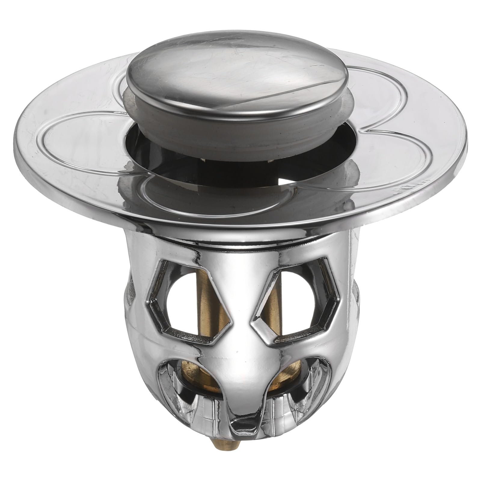 Bouchon évier de salle de bain filtre laiton anneau 6.1cm
