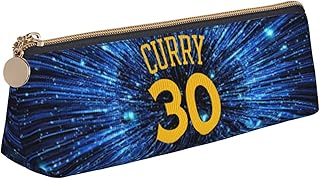 Golden State Basketball Curry Leather Pencil Case Small Leather Pouch | Pencil Bag, Zipper Pencil Pouches Holder Aesthetic Pencil Case For Adults Men Women Coin Purse Money Bag Pen Bag Key Pouch Small Tool Pouch Jewelry