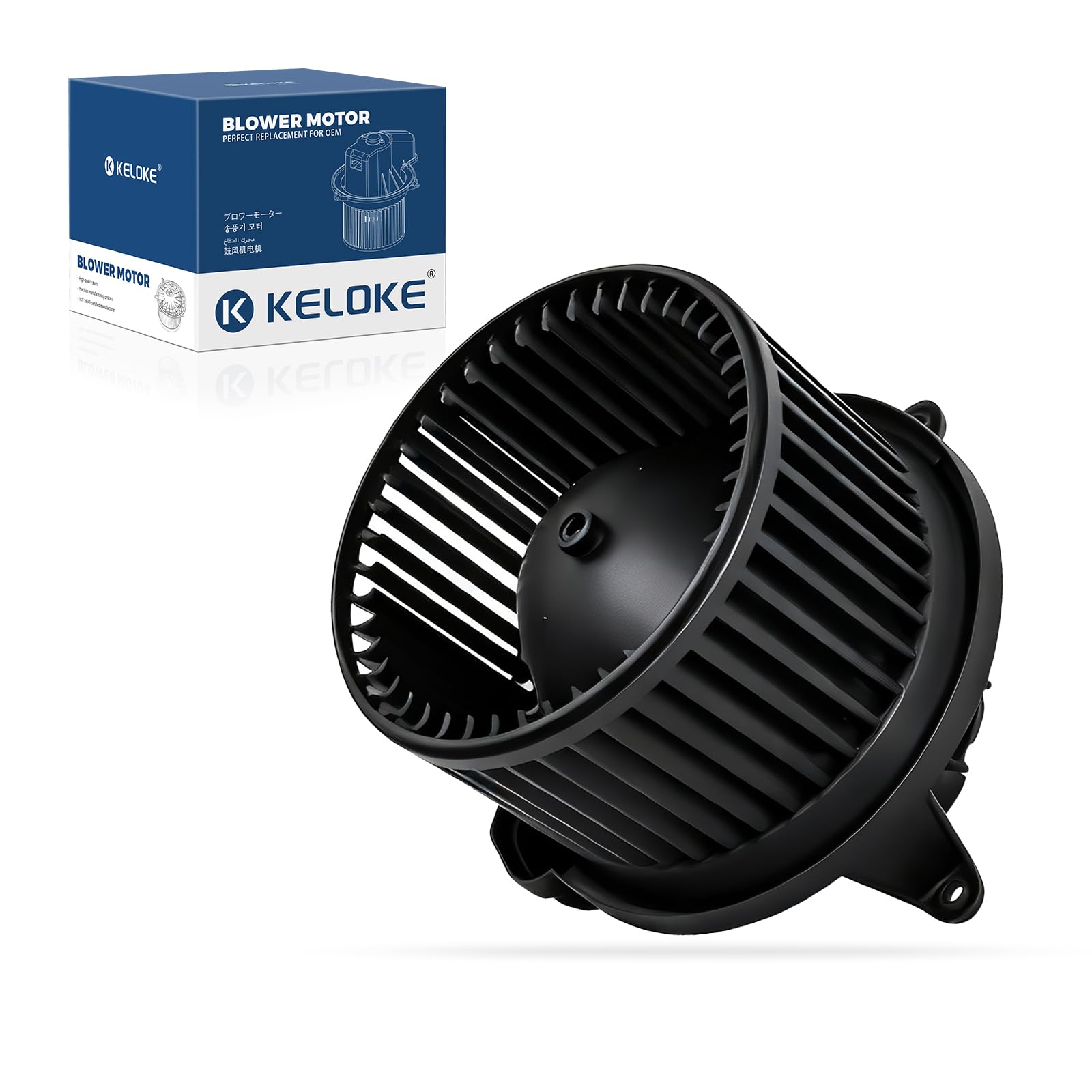 KELOKE Front HVAC Heater Blower Motor Fan Compatible with Ford &amp; Lincoln | F-150 2004-2008, Expedition 2003-2006 &amp; Navigator 2003-2006, with Fan Cage, Replace# 700139 6L1Z19805B