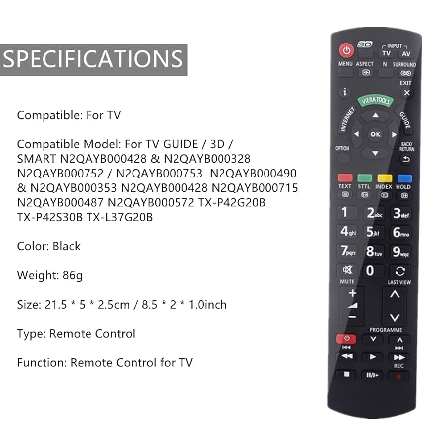 (未使用･未開封品)　ユニバーサルリモート交換用コントロールフィットfor Panasonic th-50pz700u th-58pz700uプラズマLCD LED HDTV TV v1yptgt Amazon.co.jp: Vinabty新しい交換リモートフィットfor Panasonic