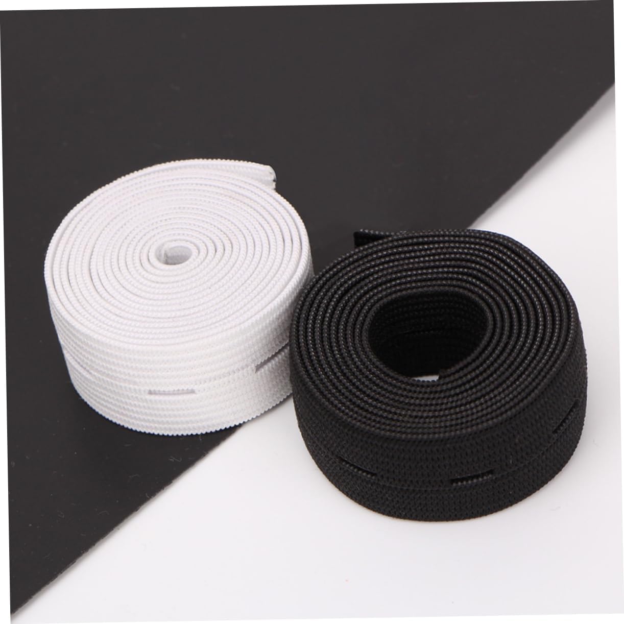 COOPHYA 1pc Adjustable Elastic Band Black Latex Cord Extra Wide Waistband for Pregnant Women
