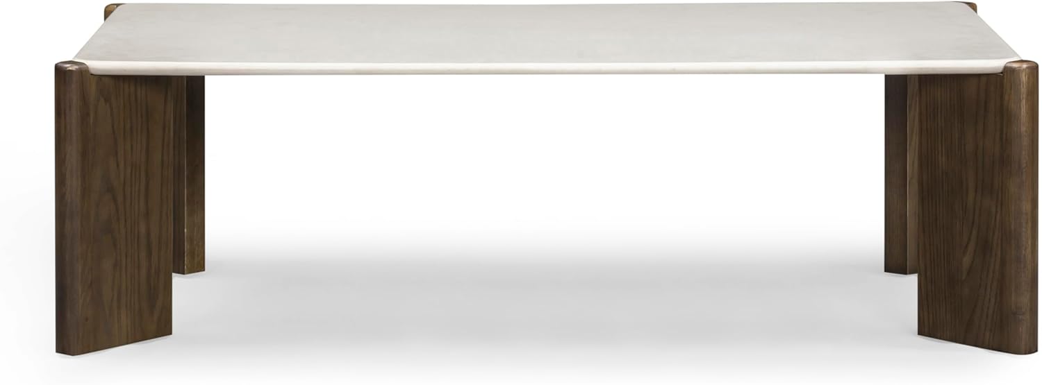 Tov Furniture Restis Beige Quartz Rectangular Coffee Table