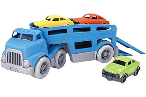 Green Toys Car Carrier, Blue: Eco-Friendly Pretend Play Vehicle Toy for Developing...