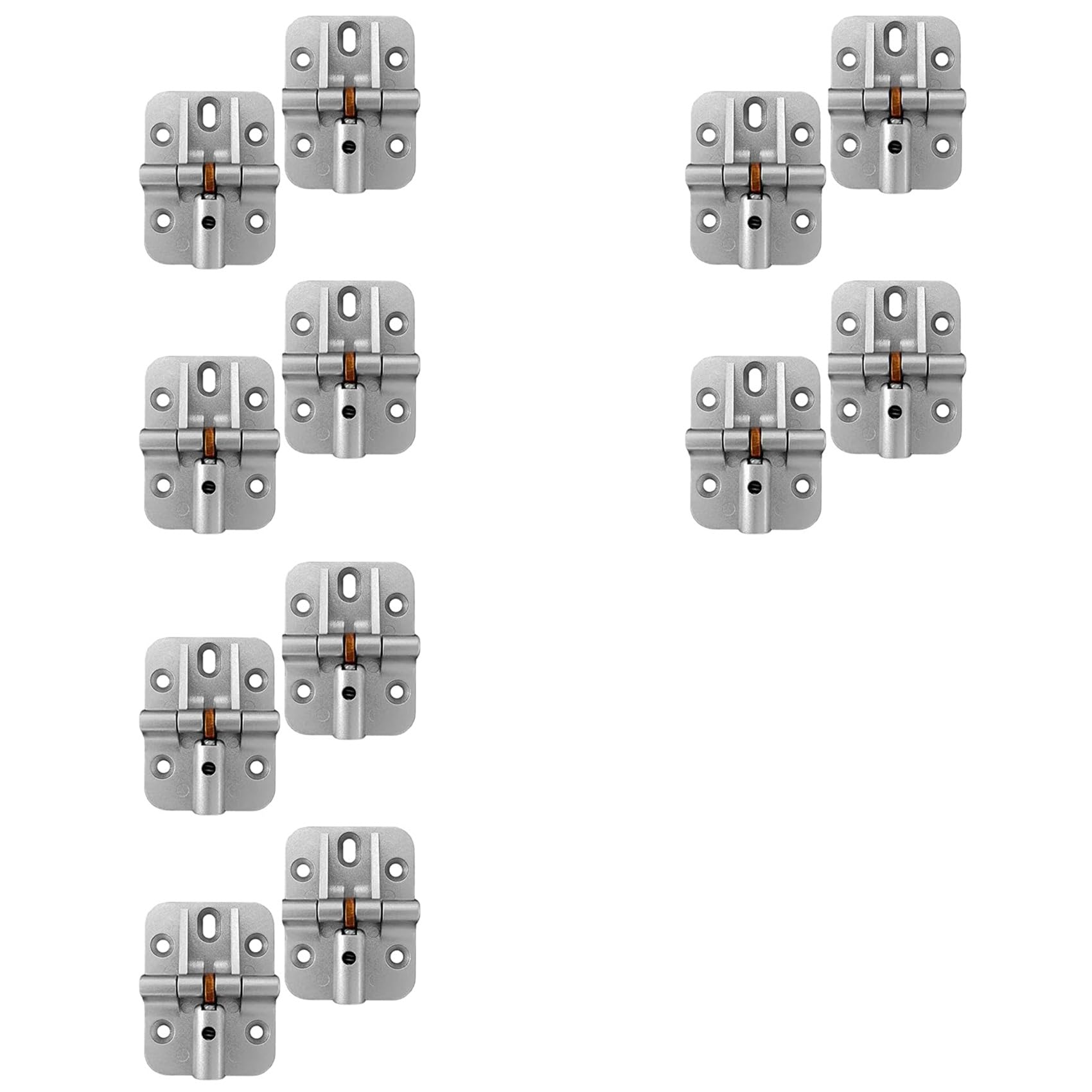 Jnchdghwa As Shown Adjustable 180 Degree Hinge, Locking Hinge Folding Hinge, Adjustable Door Hinge, Leaf Table Hinge, 12Pcs