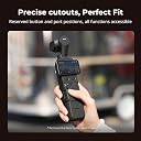 SMALLRIG Silicone Protective Case for DJI Osmo Pocket 4, Modular Multi-Directional Protection, Soft Silicone Material, with Tempered Glass Screen Protector and Wrist Strap - 6007 gallery image