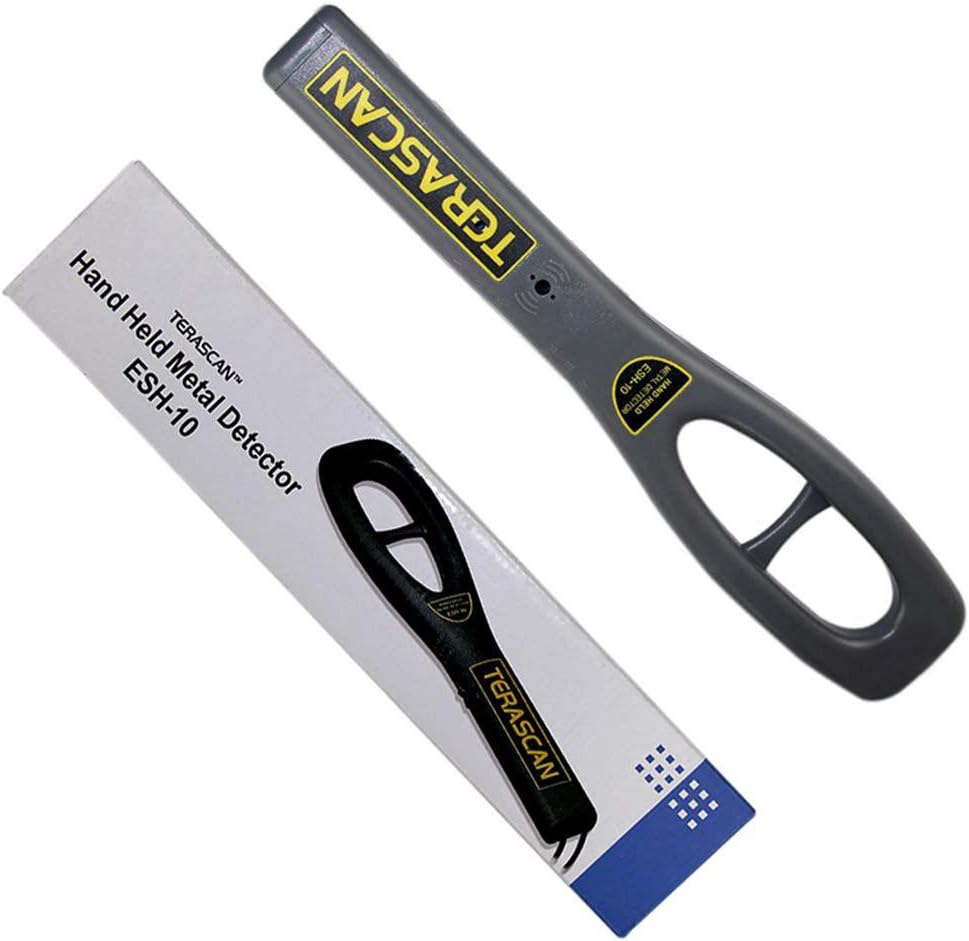 ReaYouth Mini Handheld Metal Detector Buzzer Security Alarm Vibrate Scanner ESH-10 Body Super Scanner with Super Sensitivity (A)