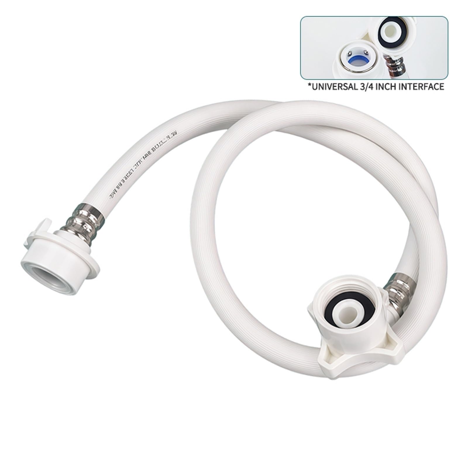 Manguera De Entrada Universal For Lavadora, Conectores Antidesprendimiento 3/4" | 1m