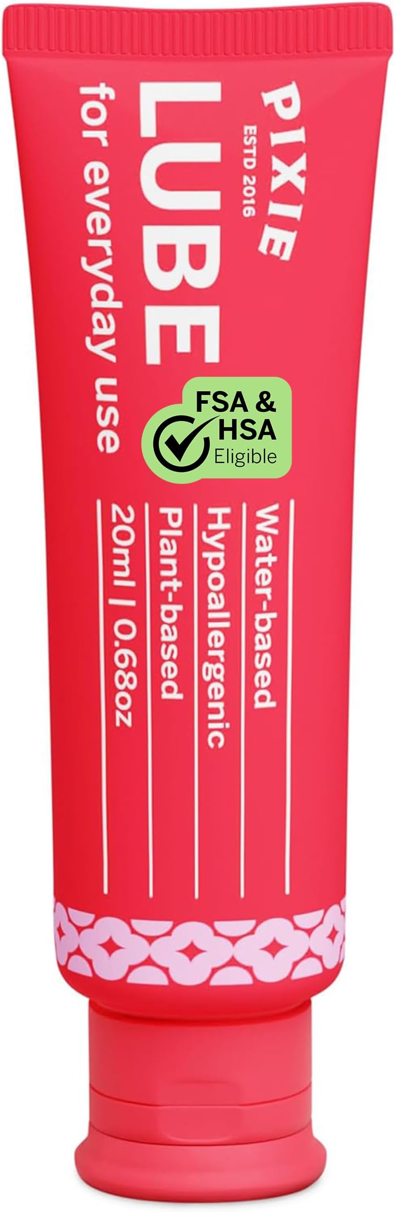 Pixie Menstrual Cup Lube for Feminine Care - Make it Easy to Insert Your Period Cups - All Natural Water Based Lubricant - Very Useful for Menstrual Disc Users (20 ML)