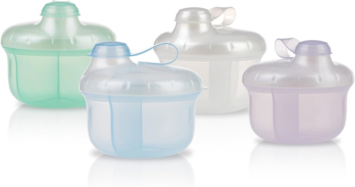 Cool Nuby Milk Powder Dispenser w/ Three Compartments Perfectly Sized