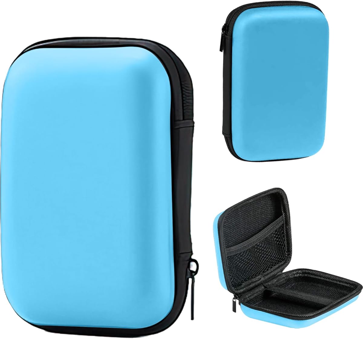 Carrying Case for RG36 Pro/R36 Pro/R36S/G35XX/RG353V, Full Body Protection Waterproof Shockproof EVA Handheld Game Console Travel Storage Box, Blue