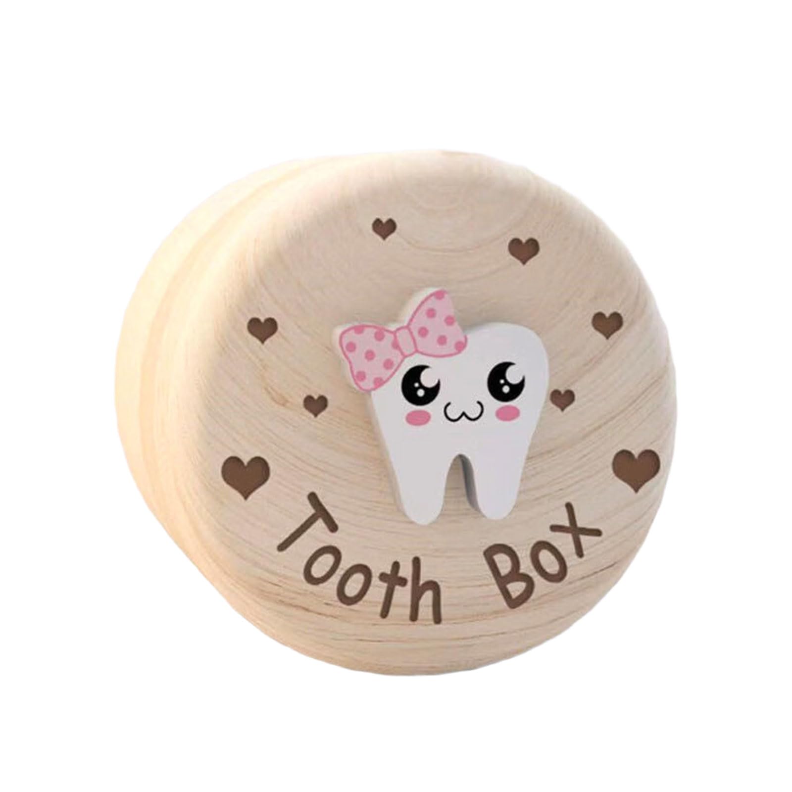 YROHGKPN Natural Wood Baby Tooth Memory Box Gender Neutral Keepsakes for First Teeth Nursery Storage Gender Neutral Tooth Box